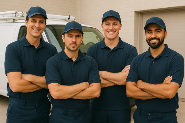 4 plumbing technician posing for the camera from Plumbing Lake Travis in Georgetown, TX - Georgetown TX 4 plumbing technician posing for the camera from Plumbing Lake Travis in Georgetown, TX - Georgetown TX