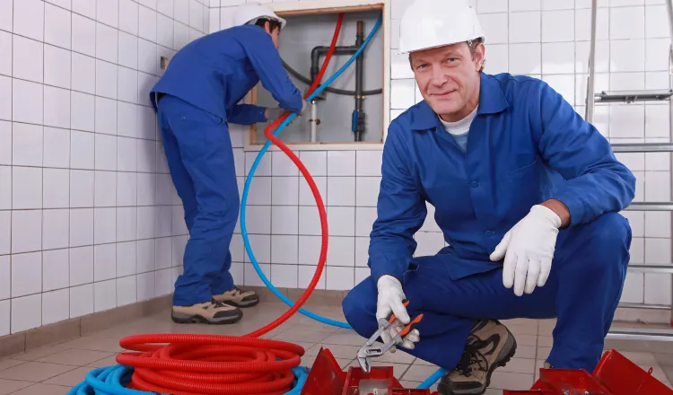 male plumber fixing a bathroom faucet from Plumbing Lake Travis in Lakeway, TX - Lakeway TX