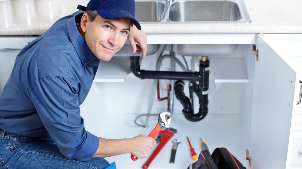 a plumber technician with a tool belt from Plumbing Lake Travis in Austin, TX - Residential plumbing services