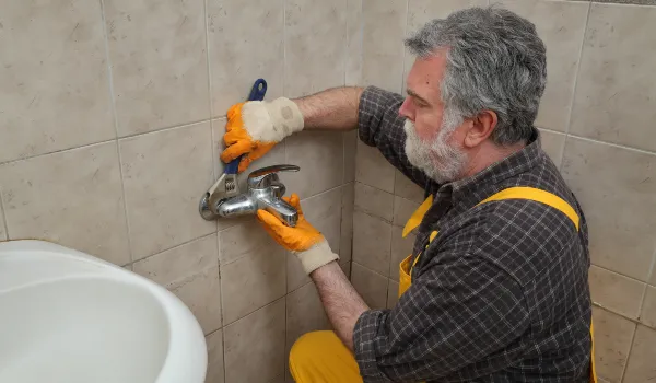 a male plumber technician smiling at the camera from Plumbing Lake Travis in Round Rock, TX - Round Rock TX